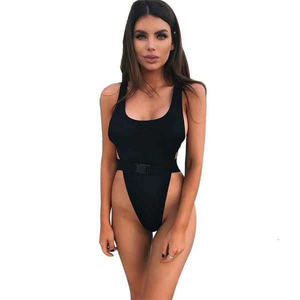 

women's jumpsuits & rompers style women sleeveless t -shirt bodysuit vacation skinny spaghetti band mouwlless, Black;white