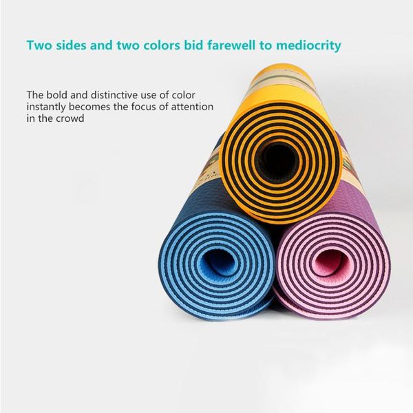 

waterproof dustproof yoga mat classic pro tpe non slip fitness exercise easy to carry#30 mats