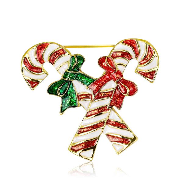 

factory series accessories christmas candy crutches broochs new danrun christmas