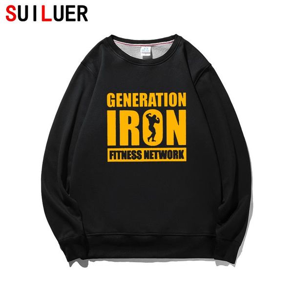 

men's hoodies & sweatshirts men sports fitness comfortable fashion breathable fleece cotton pullovers, Black