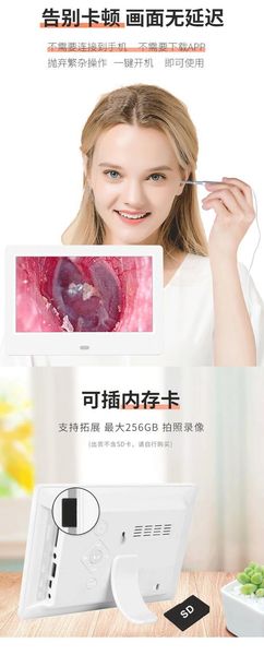 

inch lcd display 3.9mm 5mp hd earscope cleaner visual otoscope earpick endoscope ear wax removal camera ip cameras