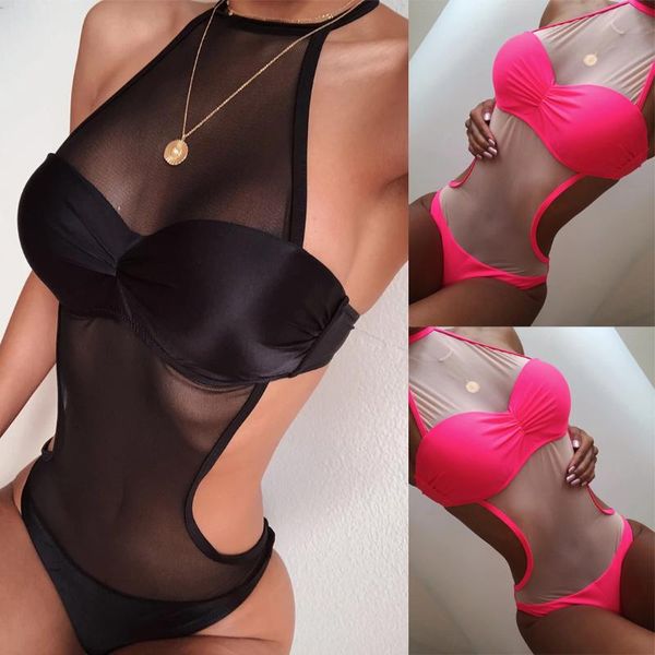 

women's swimwear women one piece monokini push up padded bra bikini swimsuit bathing ladies bikinis set, White;black