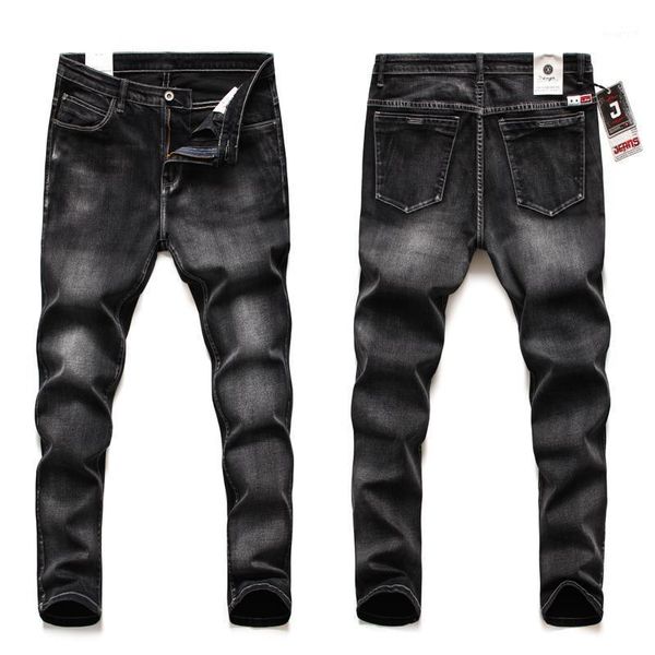 

2020 new slim gray black jeans men fashion trend stretch denim trousers plus size 42 44 46 regular-fit pants male brand clothes1, Blue