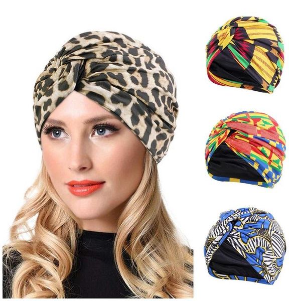 

beanie/skull caps muslim satin lined twist turban for women stretch beanie hijab scarf cap turbante mujer headscarf hat femme headwra, Blue;gray