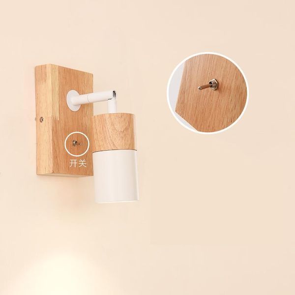 

wall lamp nordic wooded bedside light simple modern aisle study living room wood sconce lights bedroom led lighting