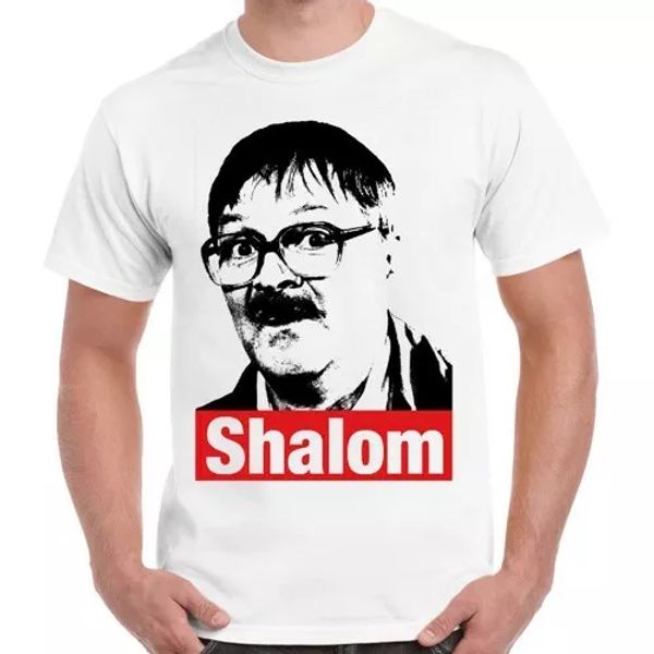 

friday night dinner funny jim bell shalom parody tv show retro t shirt 2314, White;black