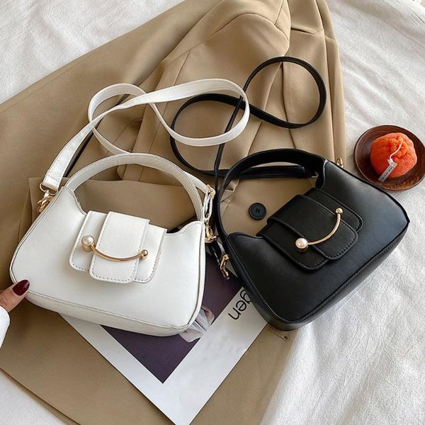 

vintage women bags handbag pure color handle pu leather shoulder crossbody luxury hand bag female travel 2021 cross body