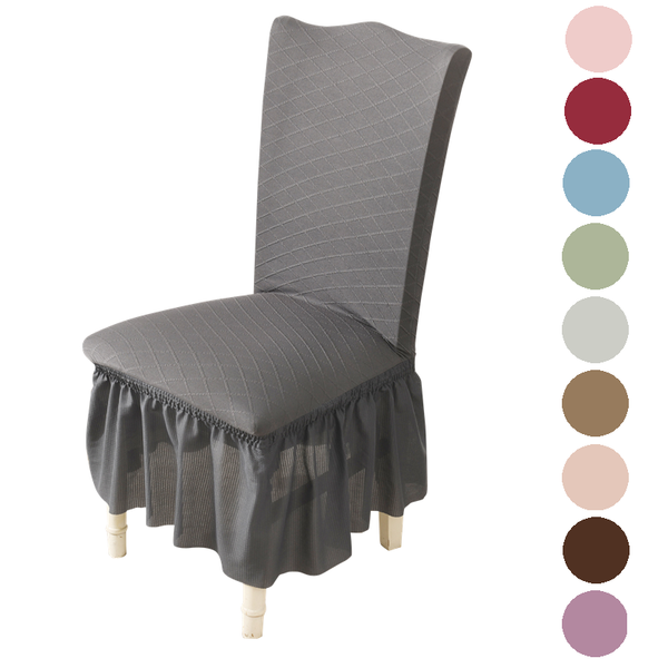 

chair covers 1/2/4/6 pcs solid color cover spandex dining slipcover case elastic stretch wedding/el/banqet skirt
