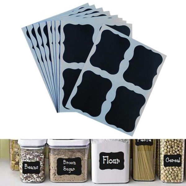

9pcs reusable blackboard stickers craft kitchen jars labels wall ksi999 gift wrap
