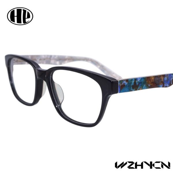 

acetate oculos personality glasses women men vintage gafas cateye frame fashion sunglasses frames, Black