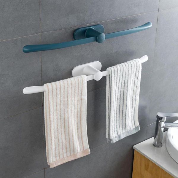 

towel racks bathroom rack dual-end wall-mounted shelf holder balcony storage clothes hanger