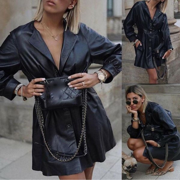 

women's jackets womens zip up biker flight casual coat outwear leather jacket coats, Black;brown
