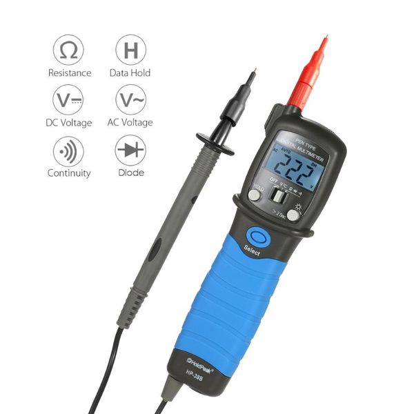 

multimeters handheld multimeter hp-38b lcd display pen type digital with backlight dc/ac voltage meter resistance tester