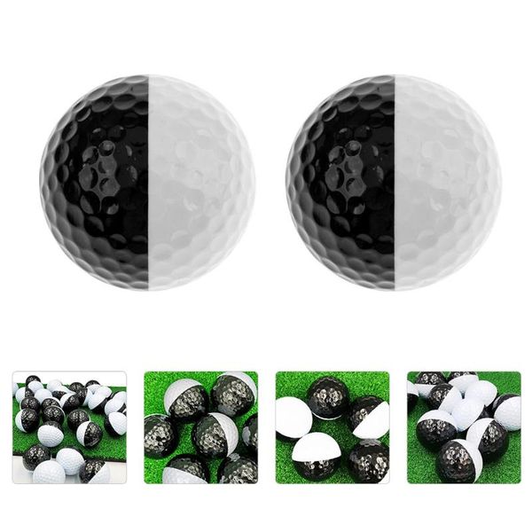 

golf balls 2pcs golfing training two color practice putter aiming