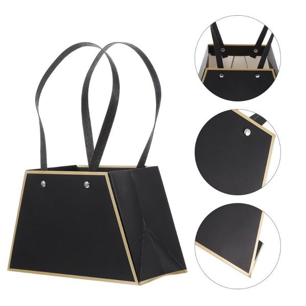 

gift wrap 4pcs flower bouquet bags paper florist plant with handles