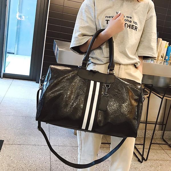 

duffel bags gaqiuma pu plaid travel duffle waterproof versatile woemn fashion bag