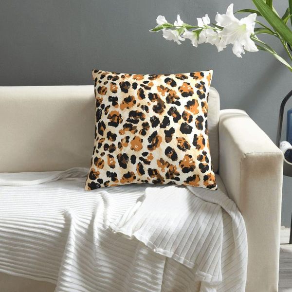 

pillow leopard print pattern pillowcase printed cushion cover sofa waist
