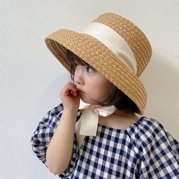 

caps & hats weme kid's bucket hat straw sun protection for holiday, Yellow