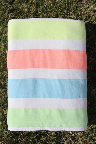 

utlet 100% cotton striped 150x150cm beach towel cover-ups