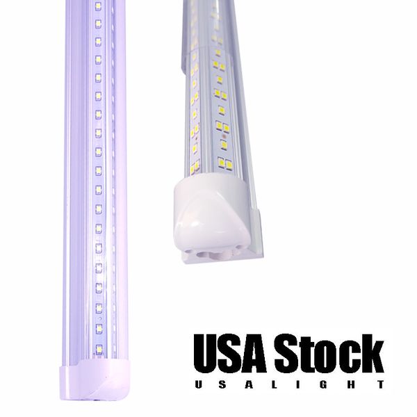 V-shaped 4FT 5FT 6FT 8FT 36W 72W LED TUBES TUBOS TUBOS INTEGRADOS TUBOS DUBLOS DUPLOS SMD2835 LED luzes fluorescentes AC 85V-265V 6000K