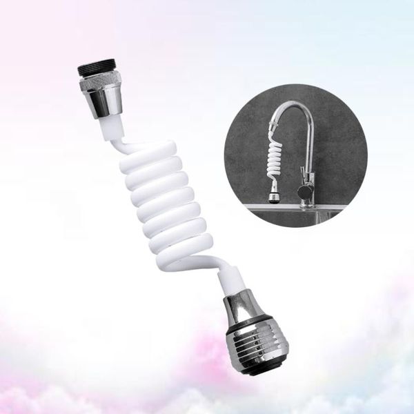 

kitchen faucets nozzle 360 flexible rotatable sprayer filter for (white)