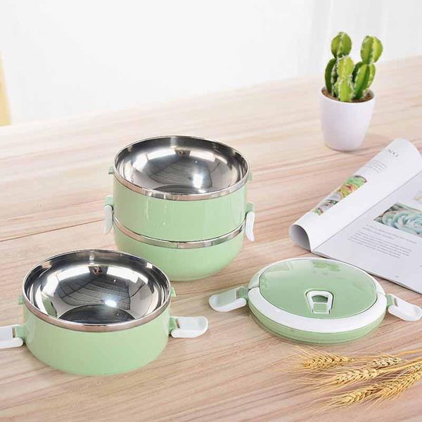

dinnerware sets multifunction 1/2/3/4 layer stainless steel bento lunch box insulation containers warming