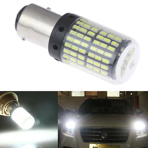 

car headlights 1pc dc 12v 1157 led red white 3014 144-smd turn signal brake light no flash