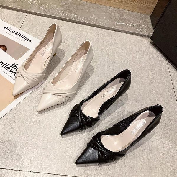 

dress shoes beige high heels fine heeled 12cm stiletto rubber pu sewing slides thin rubbe, Black