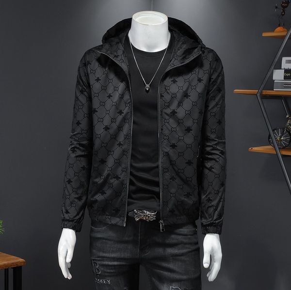 

the fine fleece hoodies men's hooded jacket in spring 32, Black