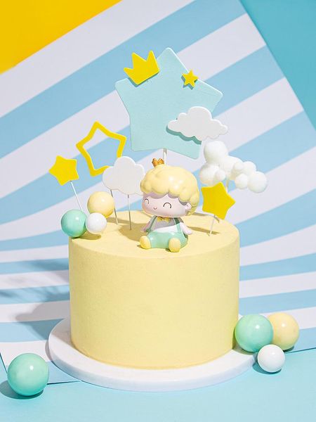 

other event & party supplies child cake er marca dragon color powder blue crown star eva suit dessert table dress up birthday decoration