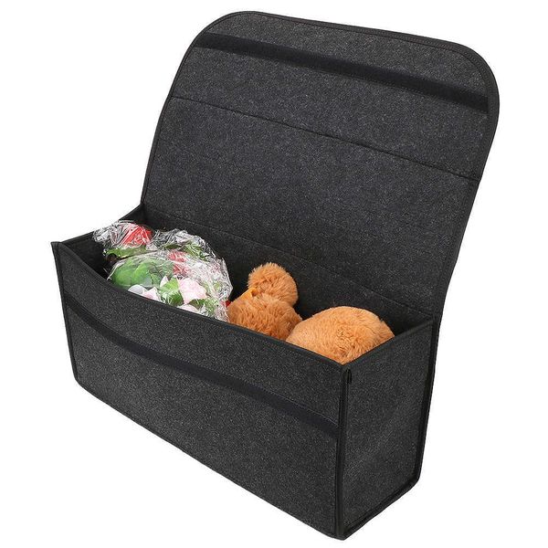 

automotive interior supplies foldable finishing storage box anti slip car trunk organizer soft felt car storage bag