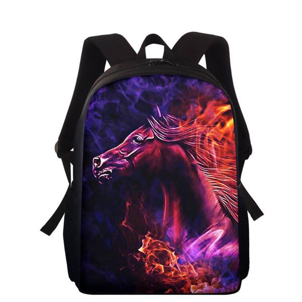 

school bags hycool boy child horse printing backpack kindergarten cute boys children's schoolbag for kids drop