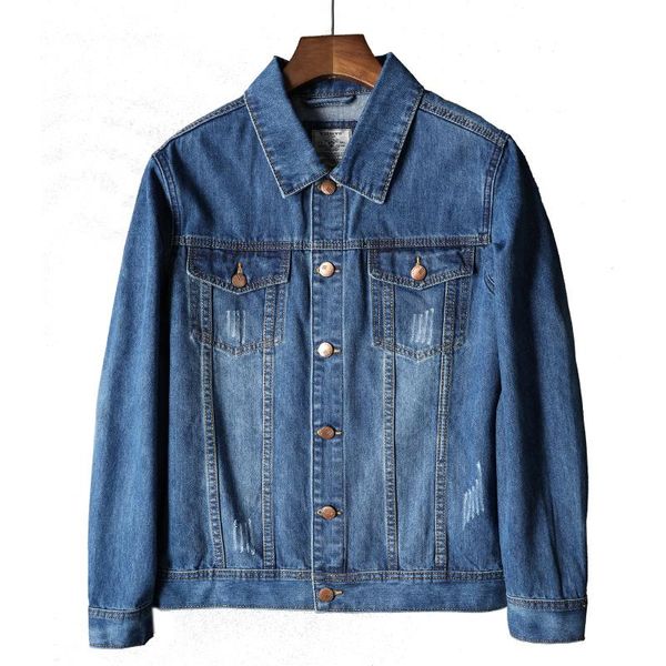 

men's jackets 2021 spring autumn plus size 4xl blue denim jacket casual men buttons personality fashion jeans jacket,001-2, Black;brown