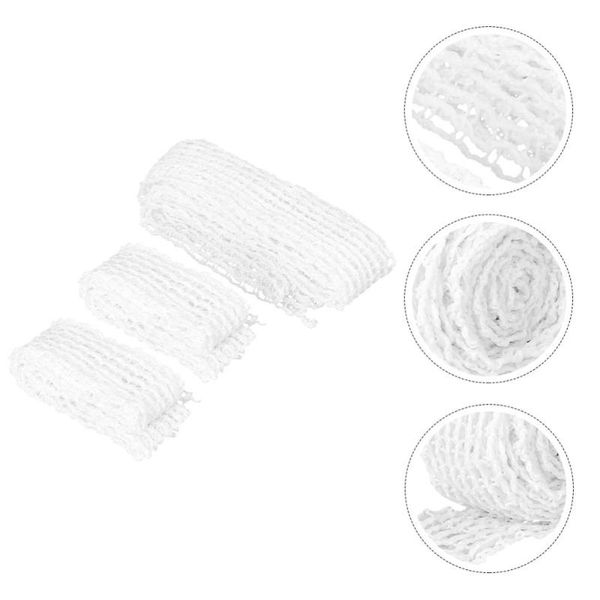 

3pcs meat netting roll cotton ham sock elastic sausage net pork bag car organizer