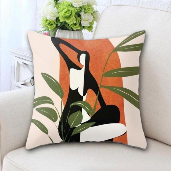 

pillow case mid century geometry abstract cushion covers sofa pillowcases for home chair decorative p9h4