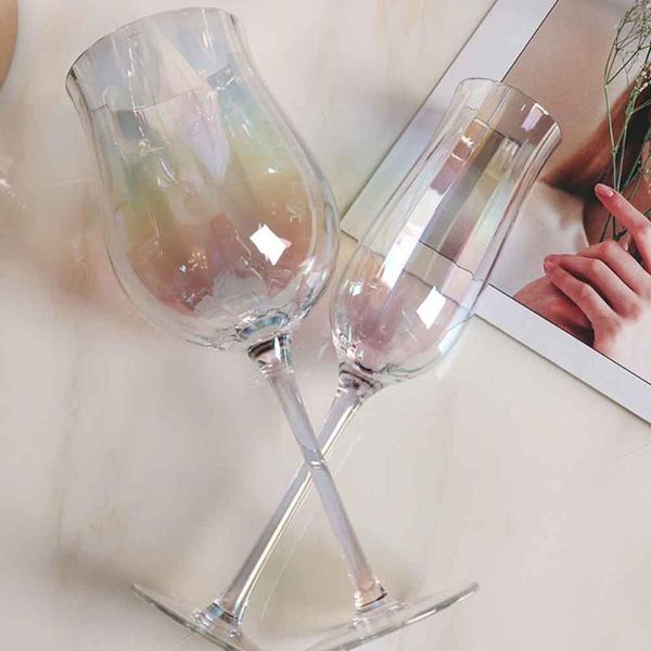 

wine glasses tulip shape lead-crystal glass goblet rib design red cocktail whiskey champagne cup 150-400ml