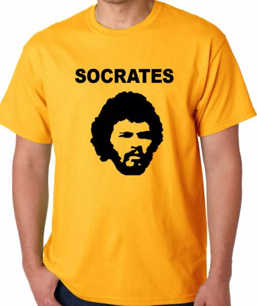 

socrates brasilien 70s fuÃball-wm legend retro t-shirt, White;black