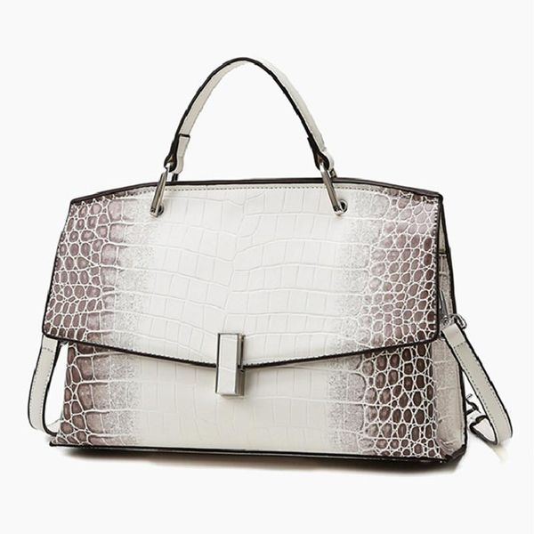 

evening bags 2021 fashion luxury designer crocodile pattern lock large-capacity portable totes ladies high-quality leather crossbody bag