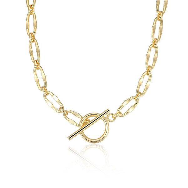 

chains s925 sterling silver thick chain lock pendant necklaces for women minimalist choker necklace jewelry accessories