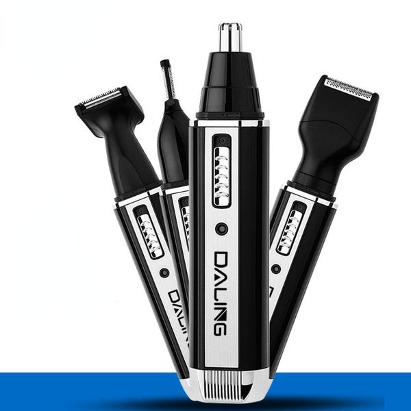 

electric nose & ear trimmers 4 in 1 rechargeable men hair trimmer painless women trimming sideburns eyebrows beard clipper cut shave