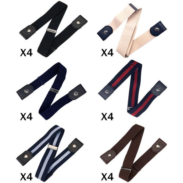 

belts women or men elastic belt, buckle-less no bulge hassle invisible comfortable waistbands, Black;brown