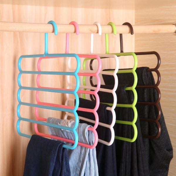 

hangers & racks clothes rack for pants non slip dry multifunction trousers hanger tie scarfs belt towel multi layer holder