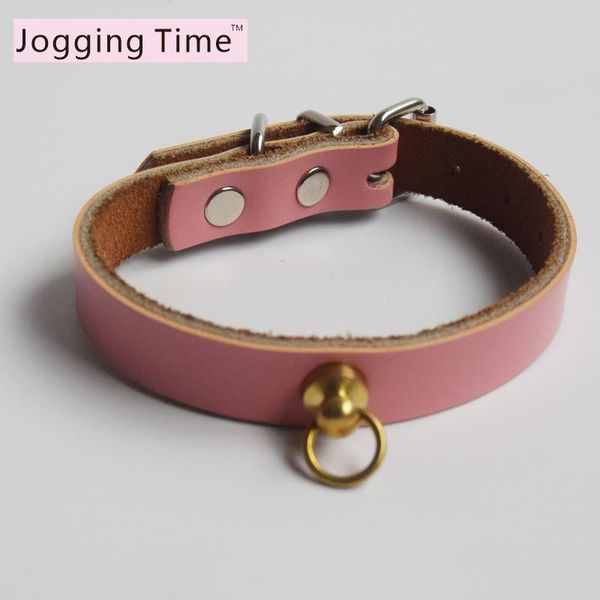 

small pet dog collar leather cat collars buckle puppy cats dogs metal for & leashes
