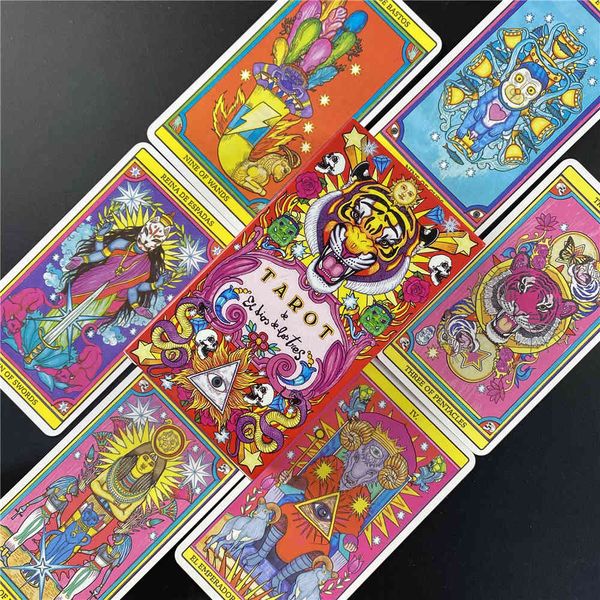 

the new arrival traditional chinese style tiger lion and dragon elements tarot of god three cards love lv9e