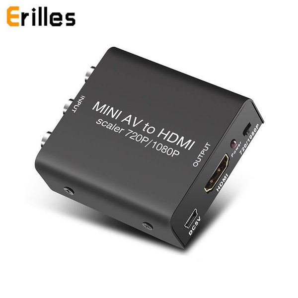 

audio cables & connectors rca to scaler adapter hd video box av av/cvsb l/r 1080p 60hz 720p av2 for dvd camera ntsc pal metal conve