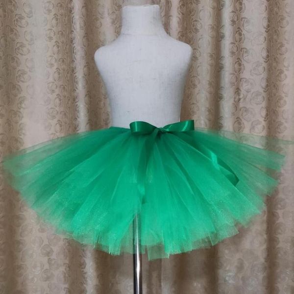 

green tutu skirt fluffy children ballet dance kids skirts for girls pettiskirt princess birthday party tulle, Blue