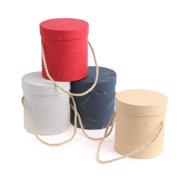 

1pcs mini lid hug bucket vase replacement gift box packaging boxes for gifts flower wrap