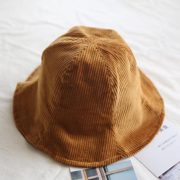 

bucket hats autumn and winter two sides wide brim, Blue;gray