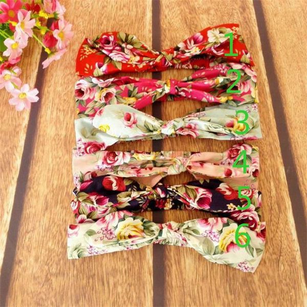 

hair accessories wholesale baby girl headbands floral elastic fashion cotton bands 6 color df008 hlui, Slivery;white