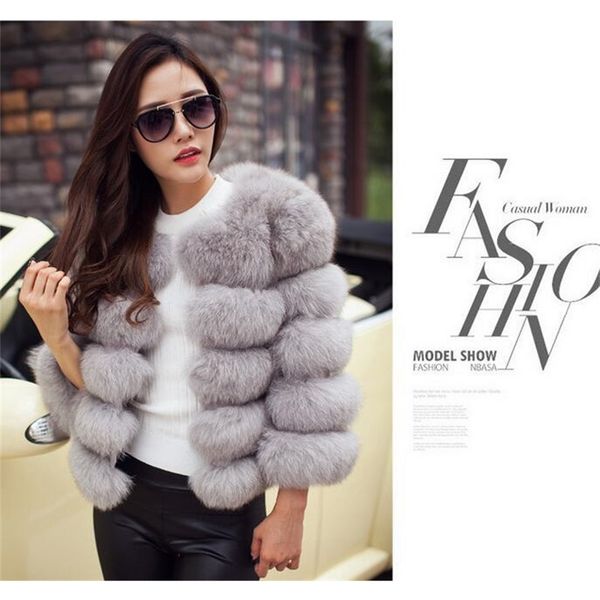

women faux fur coat autumn winter long sleeve fashion pink elegant thick warm outerwear fake jacket chaquetas mujer 211213, Black